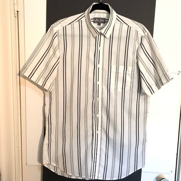 2 Geoffrey Hayes Short Sleeve Dress Shirts Sz 15.5 - Picture 4 of 7